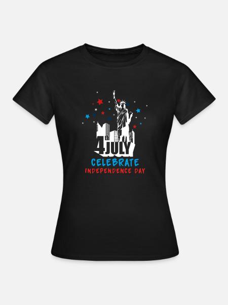 4 Juli - Frauen T-Shirt - Schwarz