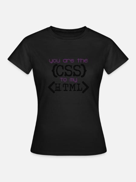Css zu Html - Frauen T-Shirt - Schwarz