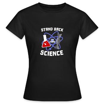 Atom - Women's T-Shirt - black - Front - AI Model Female 172 dark (172cm)