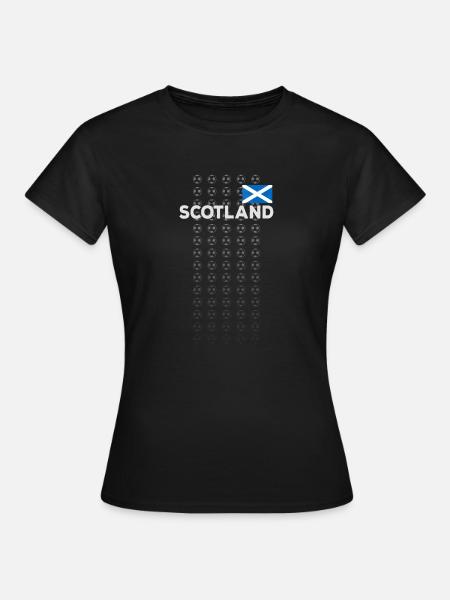Scotland National Soccer Football Team Fan - Women's T-Shirt - black