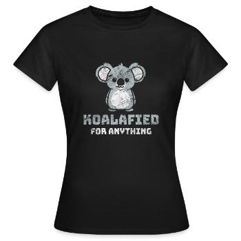 Koala Australia - Women's T-Shirt - black - Front - AI Model Female 172 dark (172cm)