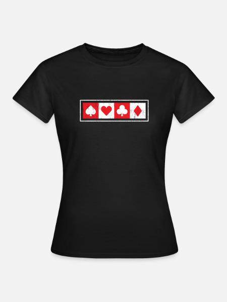 Poker - Frauen T-Shirt - Schwarz