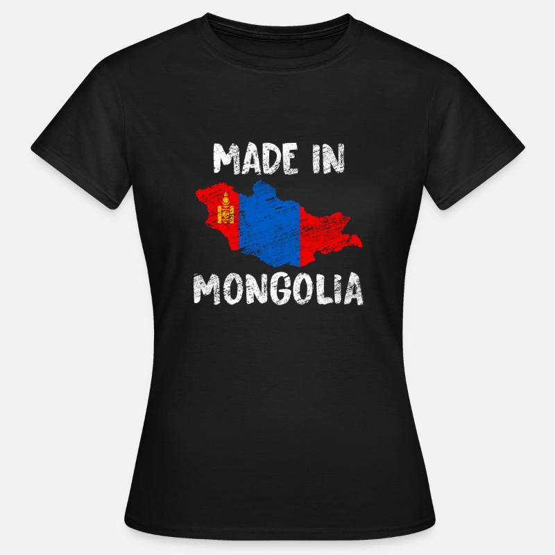 Mongolei Pferd - Frauen T-Shirt - Schwarz