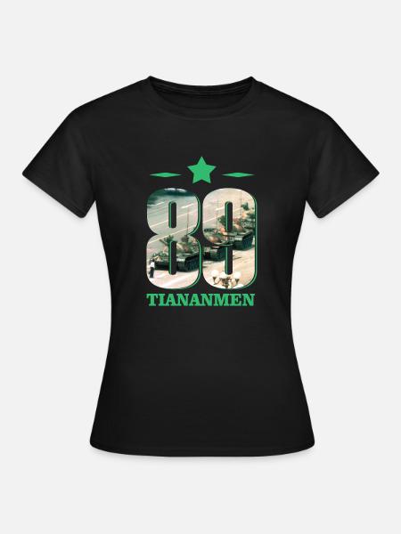 89 Tiananmen Square - Frauen T-Shirt - Schwarz