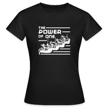 Tiananmen Square Power Of One - Frauen T-Shirt - Schwarz - Vorne - AI Model Female 172 dark (172cm)