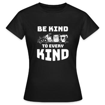le bien-être des animaux - T-shirt Femme - noir - Devant - AI Model Female 172 dark (172cm)