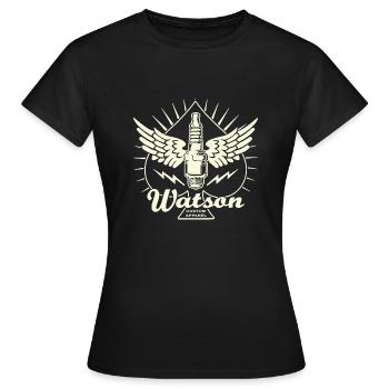 Watson Custom Apparel Bougie d'allumage Hot Rod punk - T-shirt Femme - noir - Devant - AI Model Female 172 dark (172cm)