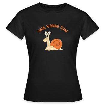 Running group running jogging running running gift - Women's T-Shirt - black - Front - AI Model Female 172 dark (172cm)