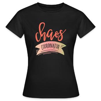 COORDONNATEUR du chaos - T-shirt Femme - noir - Devant - AI Model Female 172 dark (172cm)