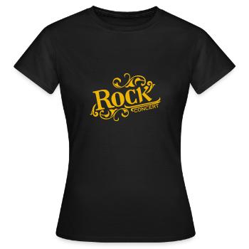 Concert rock - T-shirt Femme - noir - Devant - AI Model Female 172 dark (172cm)