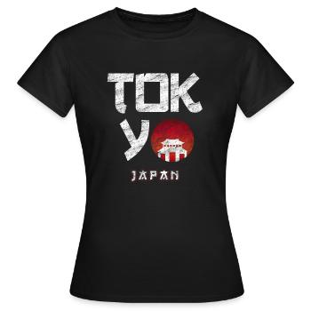 Tokyo - T-shirt Femme - noir - Devant - AI Model Female 172 dark (172cm)