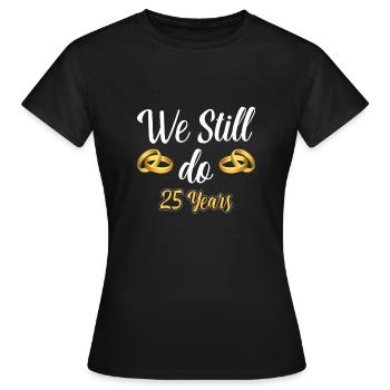 mariage d'argent - T-shirt Femme - noir - Devant - AI Model Female 172 dark (172cm)