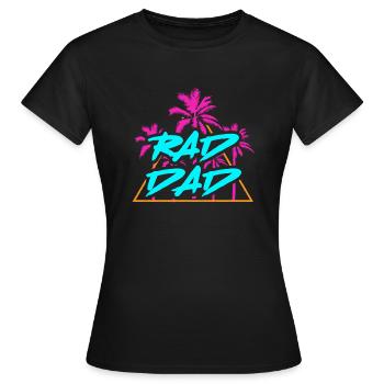 RAD DAD Meilleur papa jamais Papa Papi Vater - T-shirt Femme - noir - Devant - AI Model Female 172 dark (172cm)