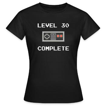 30. Geburtstag Retro 30 Jahre Geburtstagsgeschenk - Women's T-Shirt - black - Front - AI Model Female 172 dark (172cm)