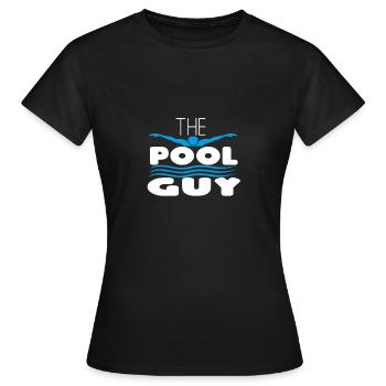 The Pool Guy - Women's T-Shirt - black - Front - AI Model Female 172 dark (172cm)