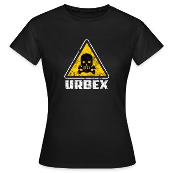 Urbex Lost Places Urban Explorer Gift - T-shirt Femme - noir - Devant - AI Model Female 172 dark (172cm)