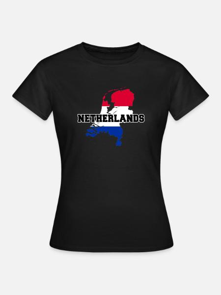 Nederland Holland Land Nederland - Dame-T-shirt - sort