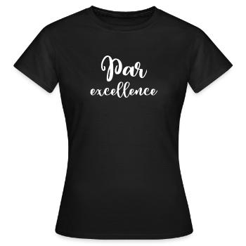 Golfeur golfeur golfeur énonciation drôle - T-shirt Femme - noir - Devant - AI Model Female 172 dark (172cm)