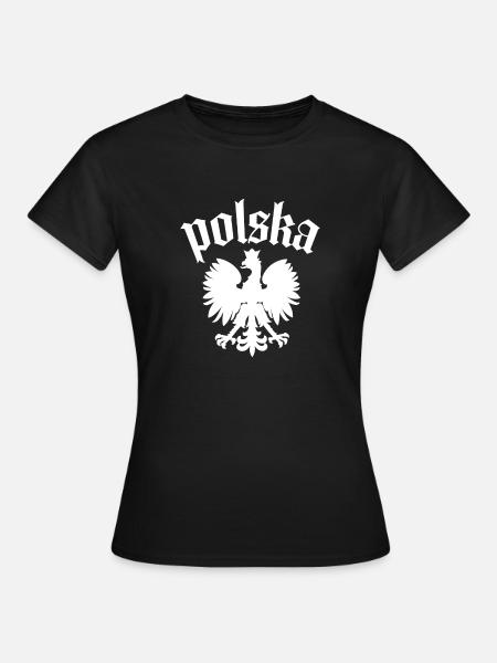 Polska T-Shirt Poland Polish Eagle - Women's T-Shirt - black