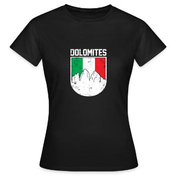 cadeau dolomites italie - T-shirt Femme - noir - Devant - AI Model Female 172 dark (172cm)