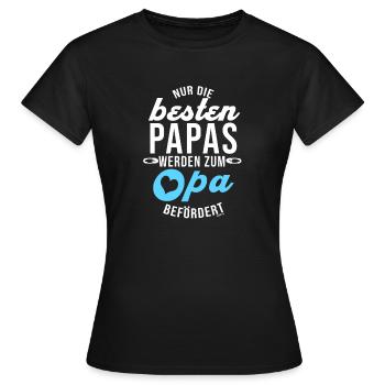 Opa Befördert zum Opi - Frauen T-Shirt - Schwarz - Vorne - AI Model Female 172 dark (172cm)