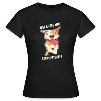 Drôle Staffbull Battle Dog List énonciations de chien - T-shirt Femme - noir - Devant - AI Model Female 172 dark (172cm)
