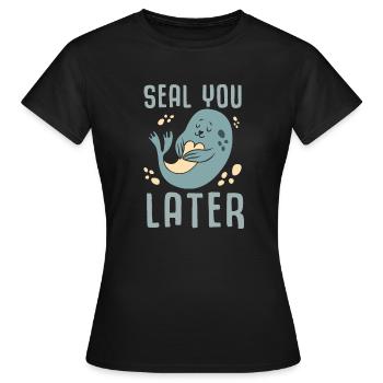 Robbe - T-shirt Femme - noir - Devant - AI Model Female 172 dark (172cm)