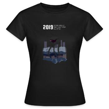 STORM AREA 51 - Women's T-Shirt - black - Front - AI Model Female 172 dark (172cm)