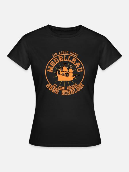 Modellbau Schiff Modellbauer Segelboot Spruch - Frauen T-Shirt - Schwarz