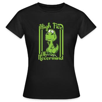 High five - Frauen T-Shirt - Schwarz - Vorne - AI Model Female 172 dark (172cm)