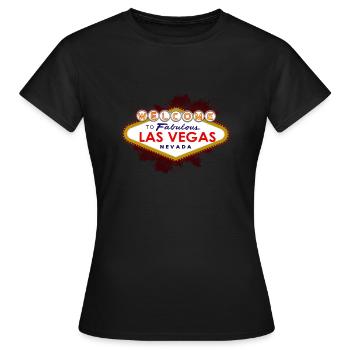 Las Vegas - Frauen T-Shirt - Schwarz - Vorne - AI Model Female 172 dark (172cm)