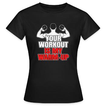Muskelmann Bodybuilding Kraftsportler Geschenk - Frauen T-Shirt - Schwarz - Vorne - AI Model Female 172 dark (172cm)