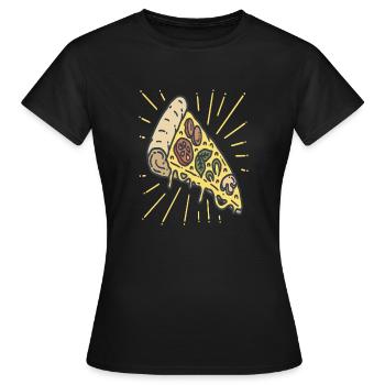 Pizza Pizza - T-shirt Femme - noir - Devant - AI Model Female 172 dark (172cm)