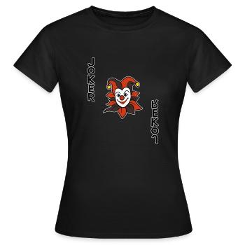 Joker Casino Playing Card Card Game Card Player - Women's T-Shirt - black - Front - AI Model Female 172 dark (172cm)
