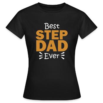 Meilleur cadeau de beau-père de beau-père pour beau-père - T-shirt Femme - noir - Devant - AI Model Female 172 dark (172cm)