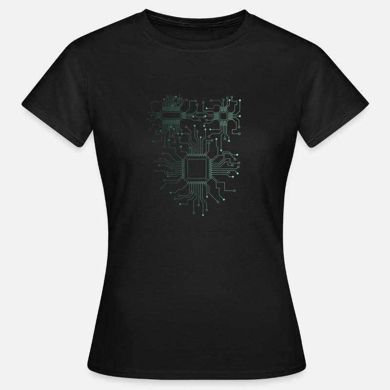 Computer Scientist Admin Hardware CPU - T-shirt Femme - noir