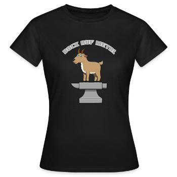 Mâle en métal - T-shirt Femme - noir - Devant - AI Model Female 172 dark (172cm)