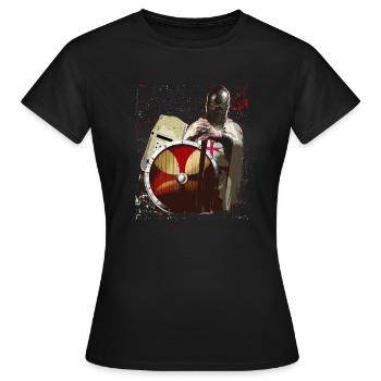 Ritter Templer Tempelritter Kreuzritter Kreuzzug - Frauen T-Shirt - Schwarz - Vorne - AI Model Female 172 dark (172cm)