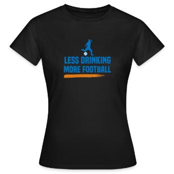 Anti Alcohol Soccer I Sober Alcoholics - Women's T-Shirt - black - Front - AI Model Female 172 dark (172cm)