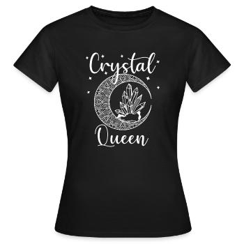 Crystal Queen healing stone energy healing gemstone - Women's T-Shirt - black - Front - AI Model Female 172 dark (172cm)