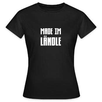 Fabriqué à la campagne - T-shirt Femme - noir - Devant - AI Model Female 172 dark (172cm)