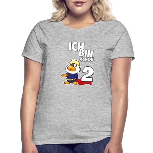 Stolze Feuerwehr Ente 2. Geburtstag Jungen Mädchen - Frauen T-Shirt