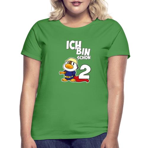 Stolze Feuerwehr Ente 2. Geburtstag Jungen Mädchen - Frauen T-Shirt