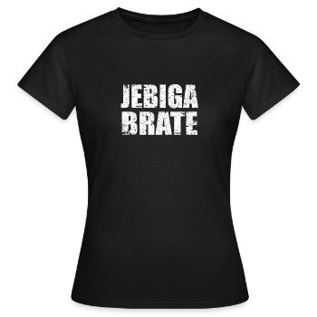 Jebiga Brate Jugo - Frauen T-Shirt - Schwarz - Vorne - AI Model Female 172 dark (172cm)