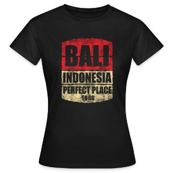 Bali - Frauen T-Shirt - Schwarz - Vorne - AI Model Female 172 dark (172cm)