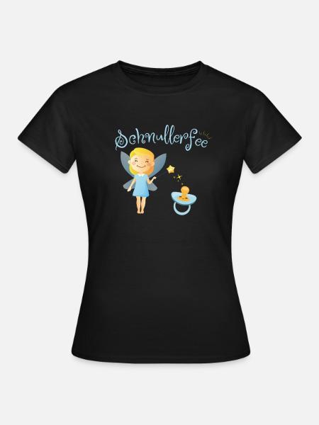 Sucette enfant fée fille garçon bébé cadeau - T-shirt Femme - noir