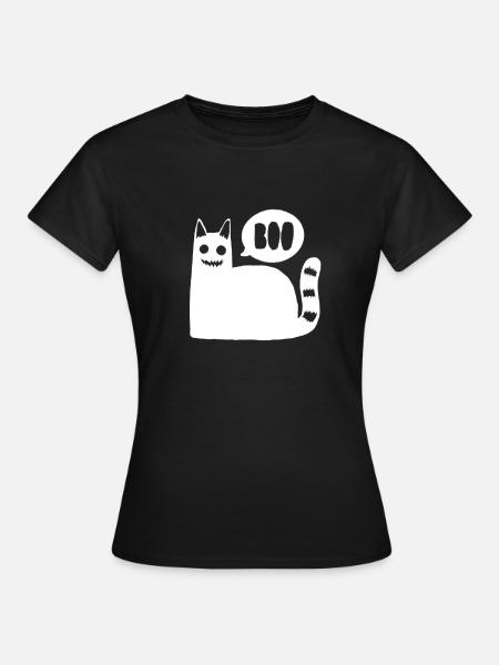 The cat boo - Women's T-Shirt - black