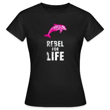 extinction rebelle juste rebelle - T-shirt Femme - noir - Devant - AI Model Female 172 dark (172cm)