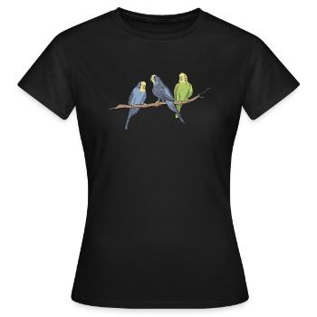 Perruche perruche perruche - T-shirt Femme - noir - Devant - AI Model Female 172 dark (172cm)