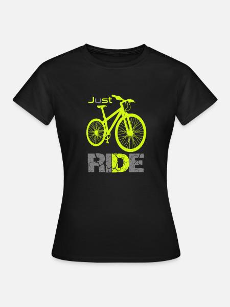 Logo de la bicyclette Simply Driving Motto - T-shirt Femme - noir